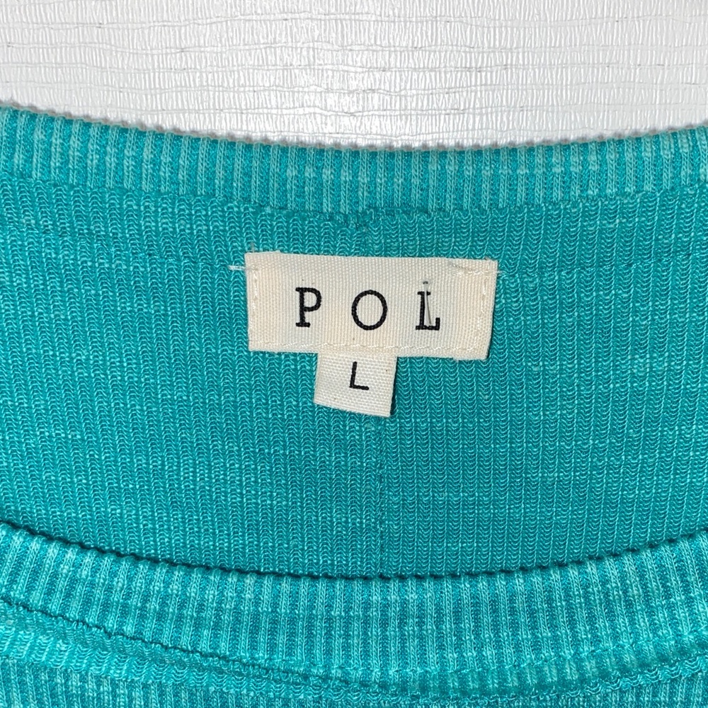 POL Teal Floral Patchwork Top - Picture 2 of 5